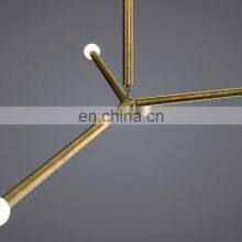 Modern European and American Family Hotel Decoration Lighting Brass Metal Industrial Style Arrow Large Linear Chandelier thumbnail-4