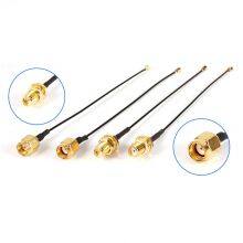 High Quality Full Brass RF Coaxial Straight SMA-J-1.5 Male Female Crimp Connector for RG316 RG174 Cable thumbnail-3