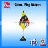 Custom Table Flag With Flagpole With Free Logo Printing