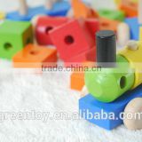wooden beads toys train toys Promotional gift