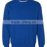 wholesale custom high quality polyester cotton men crew neck sweatshirt wholesale