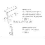 Latest Modern Design Moving Folding Frame Training Table With Wooden Top thumbnail-3