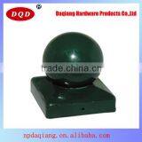 China Top Sale 141x141mm Orbicular Shape Round Metal Fence Post Caps With Daqiang Supply