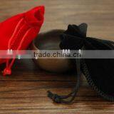 Custom Oval Velvet Pouch Jewelry Drawstring Bag With Custom Printing thumbnail-3