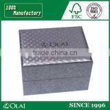 Single Frosted Orange Leather Watch Box thumbnail-4