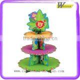 Custom Colorful Decorative Cardboard 3-Tier Cupcake Stand thumbnail-5