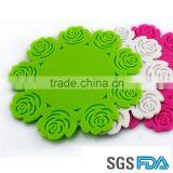 Fashion Rose Shape Lacy Silicone Mat, Silicone Flower Lacy Table Mat thumbnail-1
