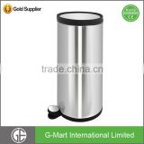 Advertising Stainless Steel Pedal Trash Bin Removable Trash Bin