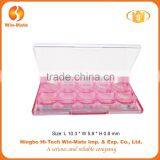 Factory Price!glitter Rectangle 10 Cell Pinlk Empty WMC-MY2047 AS Material Eyeshadow Packaging Manufacturer thumbnail-1
