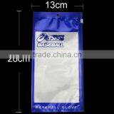 12x28cm Printable Laminated Header Bag With Slider Zipper