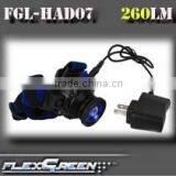 Zoom Internal Rechargeable Battery 3w Xpe Led Running Lamp