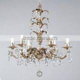 Chinese New Product Fancy Pendant Lighting European Style Leaf Body Crystal Chandelier Indoor Decorative Chandelier thumbnail-2