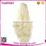 Bulk Blonde Curly Wigs Human Hair Kinky Curly Weave thumbnail-5