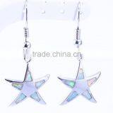 Wholesale 925 Sterling Silver Blue Opal Starfish Earrings thumbnail-3