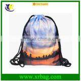 Women Mochila Man Sport Gym Bags Travel Backpack Sunset Printing Drawstring Duffle Bag
