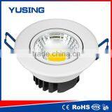 CE RoHs 100-240V COB 3W LED Recessed Downlight