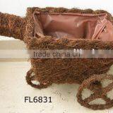 Garden Planter,rattan Planter,rattan Animal Basket,flower Planter,rattan Basket,animal Planter thumbnail-1