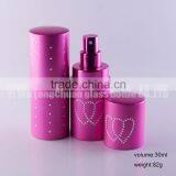 30ml Frosted Colorful Aluminum Atomizer Refillable Perfume Glass Bottles thumbnail-3