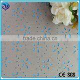 Soft Touch Plain Dyed Weft Knit Stretch Polyester Suede Material Fabric Machine Holes for Garment