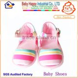 Wholesale Cotton Stripe Pattern Soft Nice Design Baby Girl Sandals