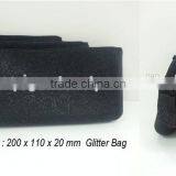 Silicone Big With Zipper With Glitter - Cosmetic Pochette - Beauty Bag
