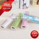 New Lipstick 2600mah Power Bank Alkaline thumbnail-5