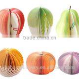 Customized Design Colorful Fruit Shape Memo Pad