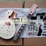 Weifang RLP unfinished diy electric guitar kit with mahogany wood