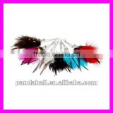 Fashion Pheasant Feather Earrings(EJEW-D003-102)