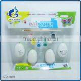 Kids Intelligent Diy Toy Unpainted Easter Egg Diy Ceramic Paint Toy