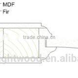 White Painted Arched Interior French Door With Glass & MDF Panel thumbnail-3