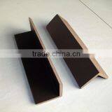 40x40mm Wpc Decking Flooring Edge Covering Sharp Edge Cover Flooring Edge Trim Plastic Floor Edging