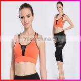 2016 New Design Fashion Mesh Sexy Sport Wear Yoga Bra With Removable Pads thumbnail-6