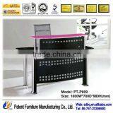 Small Reception Desk With Tempered Glass Top Furniture From ChinaPT-P009