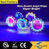 Factory Direct Double Angel Lamp Lens With Motorcycle Headlight/12 Warranty Months Quality Choice