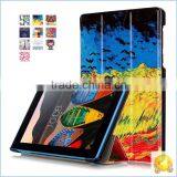 Painting Slim Folio Stand Leathr Case Cover Protective Skin Cover For Lenovo Tab3 7.0 Essential TB3-710F 710I 7" Tablet PC thumbnail-2