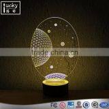 3D LED Modern Night Light,Color Change Touch Table Desk Lamp thumbnail-2