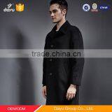 Long Woven Woolen Winter Overcoat Wool Cashmere Coat Men Parkas Hombre thumbnail-2