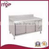 With 3 Drawers and Doors and Backsplash Bench Cabinet thumbnail-1