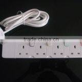 Universal 4 Way Pure Copper Wiring Extension Socket With Safety Shutter And Surge Protector
