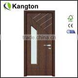 Bathroom Pvc Screen Molded Door With Glass Pvc Door