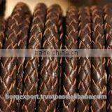 7mm Braided Leather Cords From BORG EXPORT / Genuine Leather /Braided Leather Cord 7 mm thumbnail-4