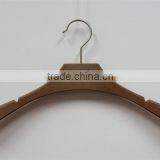 Luxury Non Slip Wooden Looking Rubberized Hangers For Ladies