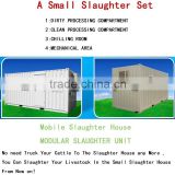 Mobile slaughter machine modular slaughter equipment poultry slaughter unit small sluaughter by yourself on your farm