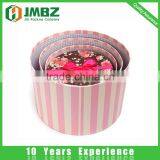Paper Flowers Box Colourful Cardboard Round Box for Rose Flower Packaging