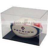 Custom Lucite Clear Rugby Display Case thumbnail-1