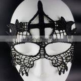Sexy Lady Black Lace Mask, Masquerade Lace Party Mask for Christmas/Halloween thumbnail-3