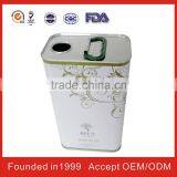 China Square Edible Oil Tin Cans for FDA