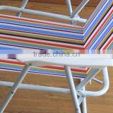 HOT SELL METAL COLOR STRIPE OUTDOOR FOLDING CHAIR thumbnail-3