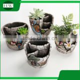large wholesale cheap round cup shape cement garden flower pot